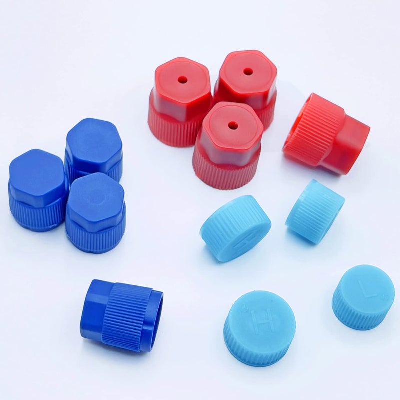Aracey 20Pcs/Set R134a/R12 13mm & 13.5mm & 14mm & 16mm &17 & 17.5mm Air Conditioning Service AC System Charging Port Caps (4Pcs for each type) - Image 3